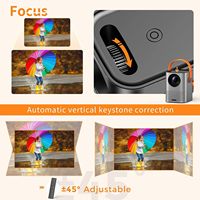 Portable Mini Home Entertainment Projecteur LED Batterie 2K Résolution Dortoir Étudiant Bureau Conférences Chambres US