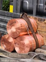 Barre ronde en cuivre de haute pureté pour usage industriel, taille et longueur personnalisables