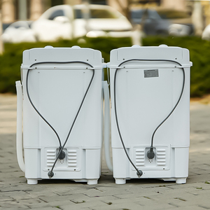 Lavatrice Compatta a Tamburo Singolo da 7KG, Mini Lavatrice Semi-automatica per Uso Domestico, Doppia Funzione per Lavaggio e Centrifuga - Product Image 3