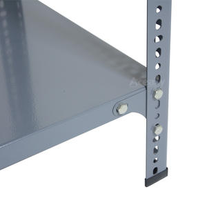 זול מחיר מפעל מדף כבד חובת אור מתכת אחסון מחוררת ברזל זווית מדפי עם מתלה מתכווננת - Product Image 4