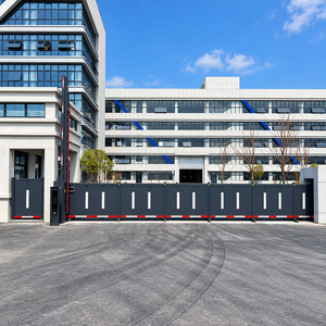 Portail coulissant automatique sans rail en alliage d'aluminium avec système de contrôle d'accès intelligent pour les entrepreneurs de chantier - Product Image 2