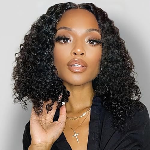 180% Deep wave lace front wig human hair