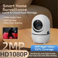 Cámara de Vigilancia Inalámbrica WIFI CMOS 1080P para Interiores CWISION, Cámara de Seguridad IP para el Hogar con Visión Nocturna y Audio Bidireccional