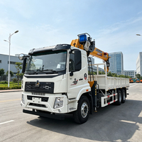 Grue de camion hydraulique JIUBANG 12 tonnes avec flèche télescopique de 21 m, moteur et boîte de vitesses pour projets de construction, longue durée de vie