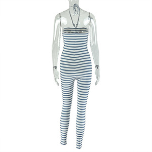 Nuova Tendenza 2026: <span class=keywords><strong>Tuta</strong></span> Intera Senza Maniche con Stampa <span class=keywords><strong>a</strong></span> <span class=keywords><strong>Righe</strong></span>, Stile Boutique alla Moda - Product Image 5
