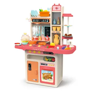 Top Seller Trend ing Multifunktions Pretend Play Kinder kochen 93,5 cm Küchen spray Gasherd Spielzeug mit Licht und Musik