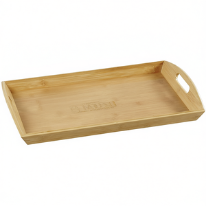 Bandeja de Servir KESPER de Bambú Rectangular con Asas para Servir Café y Té - Product Image 2