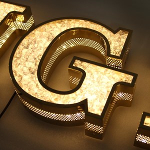 <span class=keywords><strong>Signe</strong></span> de magasin de tatouage en plein air 3D illuminé en métal lettre letreros luminoses led panneau acrylique logo <span class=keywords><strong>signe</strong></span> lumineux - Product Image 5