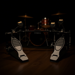 Pédale de grosse caisse professionnelle avec fonction double pédale, construction métallique, conception à double couche pour les musiciens - Product Image 2