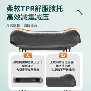 ไม้เท้าช่วยเดินแบบมีล้อ ปรับความสูงได้สองระดับ ผลิตจากสแตนเลสและอะลูมิเนียมอัลลอยด์ ป้องกันการลื่น ป้องกันการล้ม ขายส่งจากโรงงาน - Product Image 3