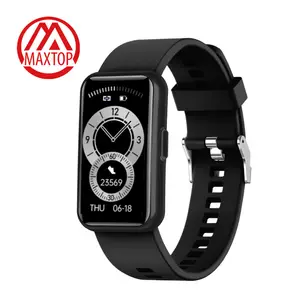 Maxtop Oem Mannen Vrouwen Gezondheid Band Polsband Bloeddrukmeter Ce Rohs Sport Fitness Tracker Horloge Reloj Smart Armbanden