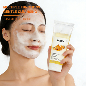 Gel Nettoyant Curcuma & <span class=keywords><strong>Aloe</strong></span> Vera - Camomille Dorée, Nettoyage en Profondeur & Contrôle du Sébum pour Peaux Grasses à Tendance Acnéique - Product Image 1
