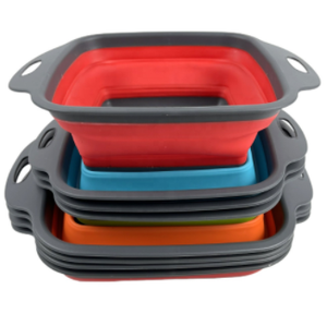 <span class=keywords><strong>Passoire</strong></span> <span class=keywords><strong>rétractable</strong></span> pliable en <span class=keywords><strong>Silicone</strong></span> pour évier, avec poignée, bols de filtre de vidange d'eau, 2 pièces - Product Image 6