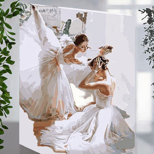 Kit Pittura a Numeri DZ1458, Dipinto a Olio Ballerina su Tela 40x50CM Senza Cornice per Vendita all'Ingrosso - Product Image 3