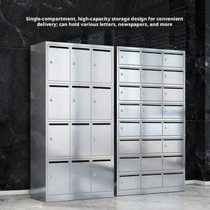 Boîte <span class=keywords><strong>aux</strong></span> <span class=keywords><strong>lettres</strong></span> moderne en acier inoxydable, durable et écologique, pour villa, centre commercial et école, avec <span class=keywords><strong>design</strong></span> mural - Product Image 2
