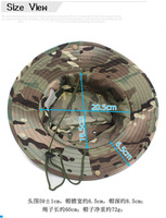 Sombrero de Camuflaje para Hombre, Estilo Boonie, para Verano, Caza, Senderismo, Pesca, Escalada, Gorra de Pescador, Estilo Panamá