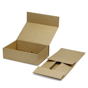 Eco friendly luxury folding flat paper packaging magnetic kraft boxes for gift sets