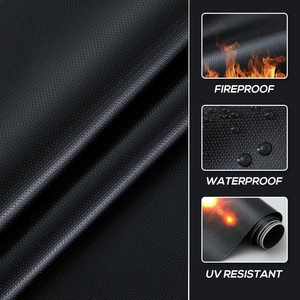 Chống cháy Silicone vải nhiệt lá chắn rèm cửa chất liệu Silicone tráng sợi thủy tinh vải cho nhà máy nhiệt độ cao khu - Product Image 2