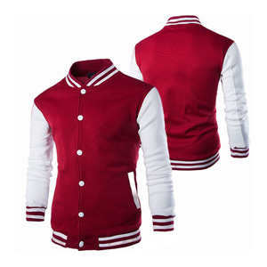 Chaquetas de hombre de béisbol de lana Lisa a granel, chaqueta universitaria en blanco al por mayor con etiqueta privada y letras bordadas personalizadas para hombre - Product Image 4