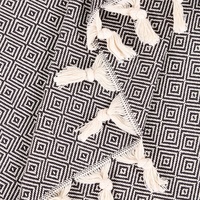 Plaid turc en coton 100% fait main Elmas Throw XL, vente en gros, couvertures de luxe pour canapé, personnalisable pour la décoration intérieure