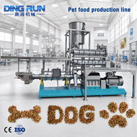 Ligne de production complète de machine extrudeuse de nourriture pour animaux de compagnie entièrement automatique pour la fabrication d'aliments pour chats et chiens