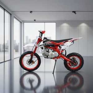 Minimoto de <span class=keywords><strong>Cross</strong></span> de Gasolina de <span class=keywords><strong>125cc</strong></span> y 4 Tiempos con Chasis de Acero DB-102 |   Motocross Todoterreno para Adolescentes/Adultos con Arranque Manual y Transmisión por Cadena - Product Image 1