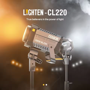 Synco COLBOR CL220 Éclairage photo COB Lumière vidéo Streaming en direct Bi-couleur 2700-6500K Lampe de studio Vlog Boîte photo - Product Image 2