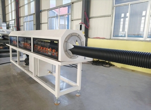 HDPE đôi tường sóng ống máy 110mm-315mm thoát nước linh hoạt cống ống dây chuyền sản xuất để bán - Product Image 3