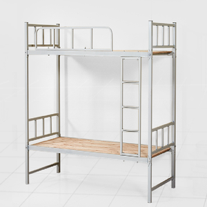 Lits superposés modernes en métal pour adultes, utilisation efficace pour les appartements étudiants, la location et les chambres dans les écoles et les hôpitaux, mobilier scolaire - Product Image 2