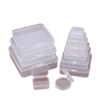 Vente en gros boîte d'emballage personnalisée boîte transparente transparente en plastique dur imprimé pp à charnière avec couvercle simple mini