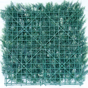 Gazon artificiel en plastique de bois de forêt, panneaux verticaux, plantes d'intérieur, feuilles, système de mur vert pour la décoration de la plante, 12 cm - Product Image 2