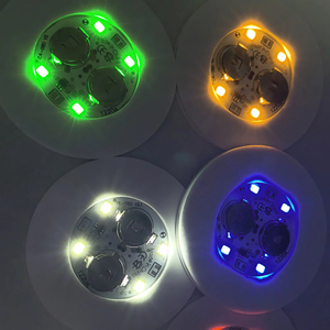 Sous-verre lumineux en acrylique personnalisé pour boissons, décoration de vase pour bar de nuit, fête, bouteille lumineuse, verre, tapis de bière lumineux - Product Image 2