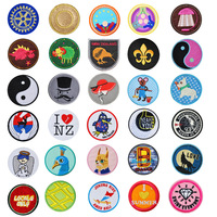 Parches Bordados Personalizados con Logotipo 3D al por Mayor, Etiquetas Cosidas, Insignias, Accesorios, Adornos para Prendas DIY