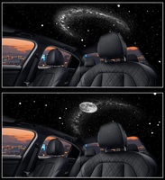 Projecteur LED Ciel Étoilé Alimenté par USB, Angle Réglable, Mini Lampe d'Ambiance Nocturne pour l'Intérieur de Voiture et le Plafond de Chambre