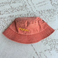 Kinderen Bucket Hat Camping Gewassen Katoen Brede Rand Vissershoed Geborduurd Strand Zon Jongens Meisjes Zwembad Groothandel