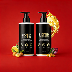 Champú y Acondicionador Líquido con Biotina para el Crecimiento del Cabello en Niños, Set de Cuidado Capilar - Product Image 5