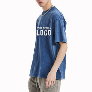 เสื้อยืดผู้หญิงสไตล์วินเทจ แขนสั้น ทรงโอเวอร์ไซส์ ผ้าคอตตอนหนา คอเล็ก  แบบอเมริกัน  รับสกรีนโลโก้ - Product Image 6