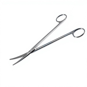Tijeras Cardiovasculares Cooley de 4 Pulgadas con Punta Curva y Corte Obtuso, Instrumentos Quirúrgicos de Acero Inoxidable, Certificación CE, Proveedor Mayorista - Product Image 1