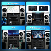 Reproductor de DVD con Pantalla de Radio de 11.5 Pulgadas, Snapdragon 665 para Ford Raptor F150 2009-2012, CarPlay, QLED 2K, 4+64GB, DSP, Navegación Vertical