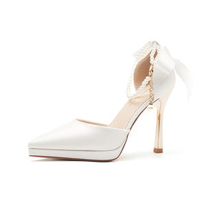 Chaussures de mariage pour femme, chaussures à bout pointu avec strass, nouveaux modèles, chaussures de luxe, chaussures à breloques - Product Image 2