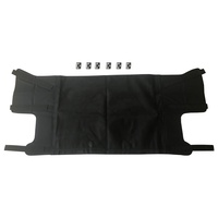 Filets de rideaux de rangement de coffre de voiture en tissu noir pour accessoires de voiture jeep jl