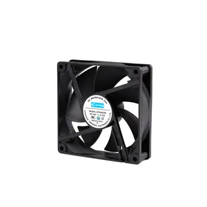 Ventilateur à débit d'air élevé 12v/24v, silencieux, 12v, dc, à faible bruit, pour système de refroidissement (90x90x25)