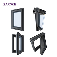 Sistema de Ventanas Abatibles de Aluminio con Acabado Minimalista de Borde a Borde y Manija Plegable Oculta para Villas de Lujo con Vista Panorámica