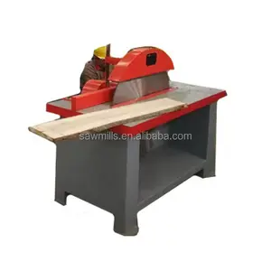 Thick wood sliding table panel saw machine / large cross cutting table circular sawmill