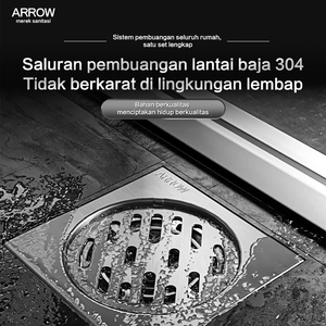 Arrow Stainless Steel Floor <b>Drain</b> <b>Cover</b> 100x100mm Model AE5183SS Durable Modern Design - Product Image 6