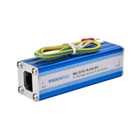Protector Contra Sobretensiones Medcamex de 8 Puertos 1000Mbps RJ45 SPD 20KA, Supresor de Picos de Señal Gigabit, Interruptor de Red, Protección Contra Sobretensión Ethernet para Cámaras CCTV