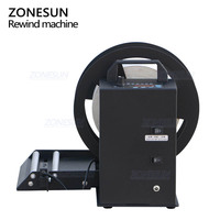 ZONESUN ZS-RM3 Machine de rebobinage d'étiquettes semi-automatique à contrôle de vitesse, avec comptage et rebobinage synchronisé automatique