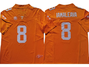 2025ニューカレッジアメリカンフットボールテキサス16 # Manning 8 # IAMALEAVAアメリカンフットボールステッチジャージ - Product Image 4