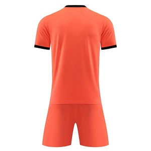 Kit personnalisé Miosen, maillot de foot mixte adulte, orange, polyester, vêtement de sport avec bordure noire, imprimé thermiquement - Product Image 2