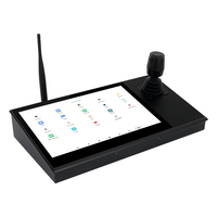 Panel táctil de control de seguridad CCTV con control remoto de cámara PTZ de 10 pulgadas con joystick 3D